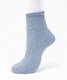 Mac-House（マックハウス）の「nAvy ショート丈 リブロゴ刺繍ソックス 靴下　23～25cm（ソックス/靴下）」