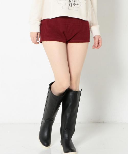 Another Edition(アナザーエディション)の「ワッフルニットショートパンツ/AEBC ワッフルニットSPT◆(その他パンツ・レディース・オフホワイト/レッド/ネイビー・フリー)」の3枚目の写真