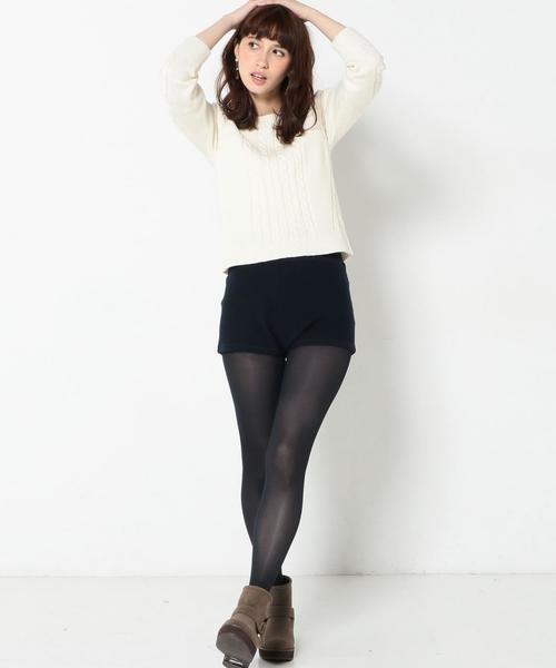 Another Edition(アナザーエディション)の「ワッフルニットショートパンツ/AEBC ワッフルニットSPT◆(その他パンツ・レディース・オフホワイト/レッド/ネイビー・フリー)」の7枚目の写真