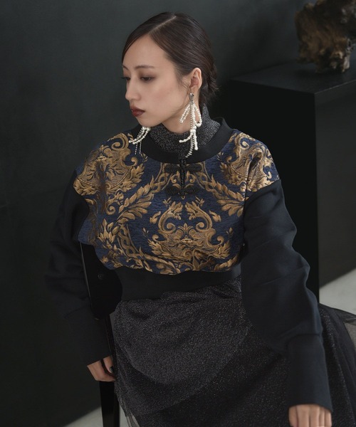 HARE（ハレ）の「2WAYチャイナゴブランプルオーバー(HARE)（スウェット・レディース・ブルー/グレー/ブラック・FREE）」の22枚目の写真