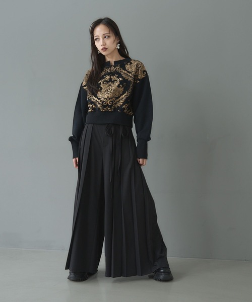 HARE（ハレ）の「2WAYチャイナゴブランプルオーバー(HARE)（スウェット・レディース・ブルー/グレー/ブラック・FREE）」の5枚目の写真