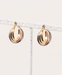 【ANARKH（アナンケ）】ステンレス ツイストリングピアス