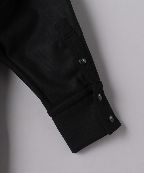 SACRA(サクラ)の「<SACRA>メルトン シャツ コート(その他アウター・レディース・ブラック・38)」の3枚目の写真