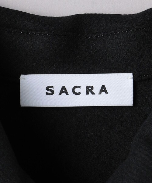 SACRA(サクラ)の「<SACRA>メルトン シャツ コート(その他アウター・レディース・ブラック・38)」の9枚目の写真