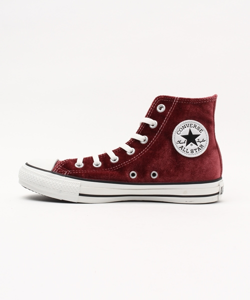 CONVERSE（コンバース）の「CONVERSE ALLSTAR VELVET HI/205-CVS-32664088（スニーカー・レディース・バーガンディー・4/5）」の2枚目の写真