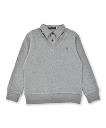 BeBe（ベベ）の「マシュマロウラケシャツレイヤードトレーナー(90~150cm)（スウェット・キッズ）」