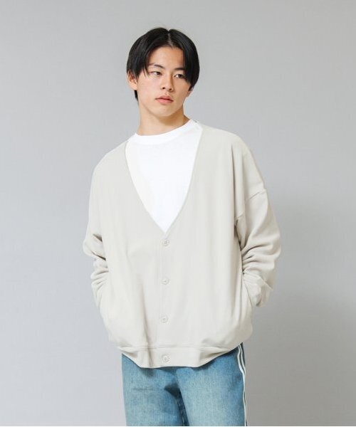 GLAZOS（グラソス）の「【大人向けサイズあり】【あったか】マイクロフリース・カーディガン（カーディガン/ボレロ・キッズ・ライトグレー/ネイビー・LL/S/M/L）」の6枚目の写真