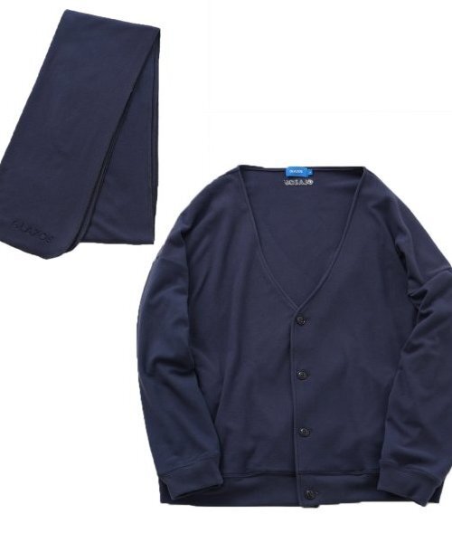 GLAZOS（グラソス）の「【大人向けサイズあり】【あったか】マイクロフリース・カーディガン（カーディガン/ボレロ・キッズ・ライトグレー/ネイビー・LL/S/M/L）」の18枚目の写真