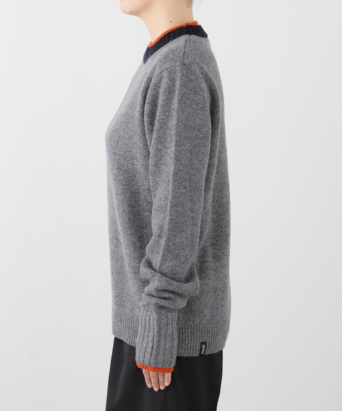 AP STUDIO（エーピーストゥディオ）の「【Bomboogie/ボンブーギ】 別注バイカラープルオーバー（ニット/セーター・レディース・チャコールグレー・FREE）」の8枚目の写真