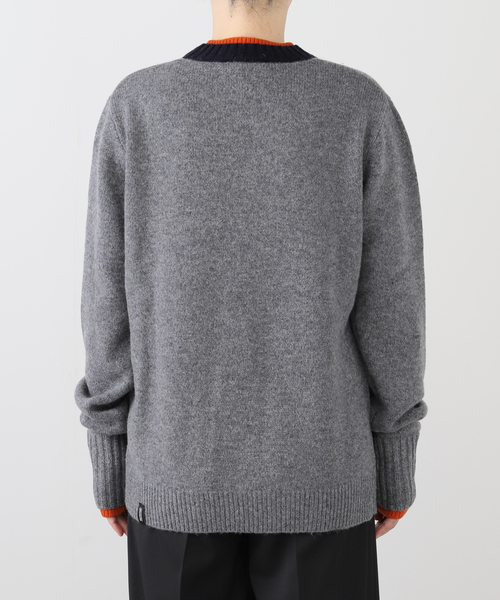 AP STUDIO（エーピーストゥディオ）の「【Bomboogie/ボンブーギ】 別注バイカラープルオーバー（ニット/セーター・レディース・チャコールグレー・FREE）」の9枚目の写真