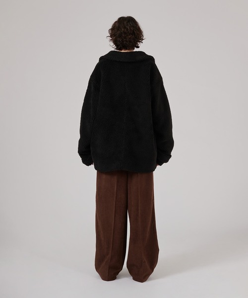 ONCILY(オンシェリー)の「VOLUME BOA BLOUSON / ボリュームボアブルゾン(ブルゾン・メンズ・ブラック/ブラウン/チャコールグレー・MEDIUM/LARGE)」の9枚目の写真