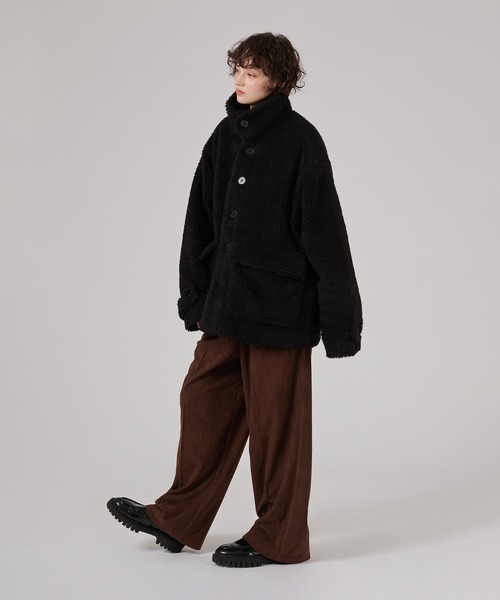 ONCILY(オンシェリー)の「VOLUME BOA BLOUSON / ボリュームボアブルゾン(ブルゾン・メンズ・ブラック/ブラウン/チャコールグレー・MEDIUM/LARGE)」の8枚目の写真
