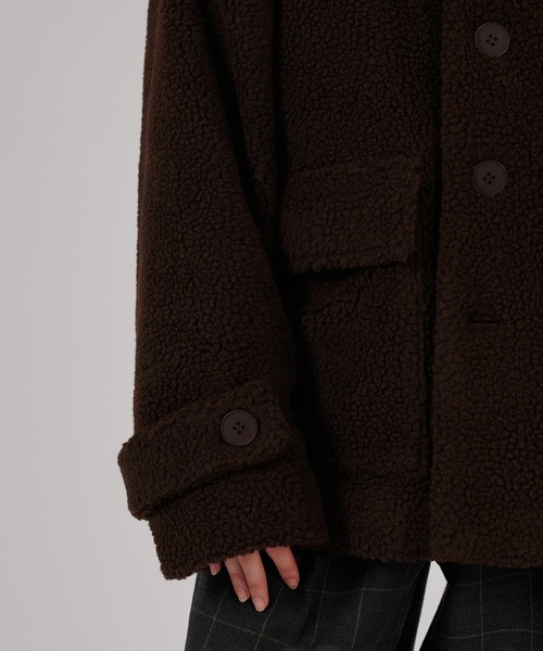 ONCILY(オンシェリー)の「VOLUME BOA BLOUSON / ボリュームボアブルゾン(ブルゾン・メンズ・ブラック/ブラウン/チャコールグレー・MEDIUM/LARGE)」の22枚目の写真