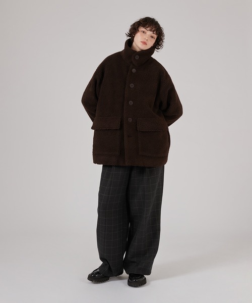 ONCILY(オンシェリー)の「VOLUME BOA BLOUSON / ボリュームボアブルゾン(ブルゾン・メンズ・ブラック/ブラウン/チャコールグレー・MEDIUM/LARGE)」の19枚目の写真