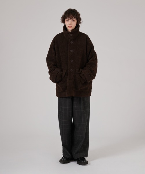 ONCILY(オンシェリー)の「VOLUME BOA BLOUSON / ボリュームボアブルゾン(ブルゾン・メンズ・ブラック/ブラウン/チャコールグレー・MEDIUM/LARGE)」の18枚目の写真