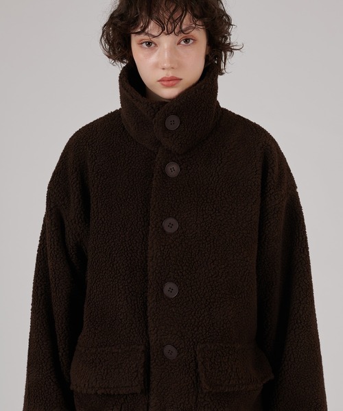 ONCILY(オンシェリー)の「VOLUME BOA BLOUSON / ボリュームボアブルゾン(ブルゾン・メンズ・ブラック/ブラウン/チャコールグレー・MEDIUM/LARGE)」の12枚目の写真