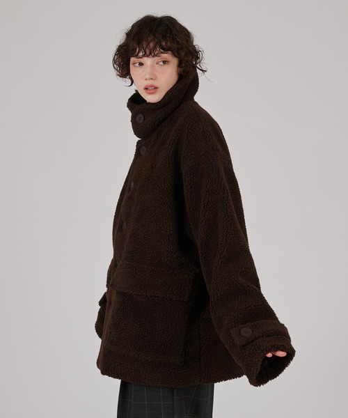ONCILY(オンシェリー)の「VOLUME BOA BLOUSON / ボリュームボアブルゾン(ブルゾン・メンズ・ブラック/ブラウン/チャコールグレー・MEDIUM/LARGE)」の16枚目の写真