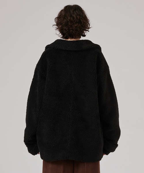 ONCILY(オンシェリー)の「VOLUME BOA BLOUSON / ボリュームボアブルゾン(ブルゾン・メンズ・ブラック/ブラウン/チャコールグレー・MEDIUM/LARGE)」の6枚目の写真