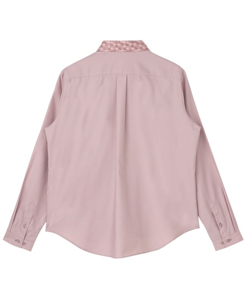 TOKYO SHIRTS(トウキョウシャツ)の「形態安定ノーアイロン レギュラー 長袖ビジネスワイシャツ(ビジネスシャツ・レディース・スモークピンク・LL/M/L)」の6枚目の写真