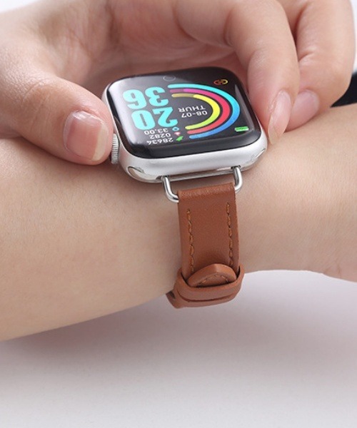 Fun & Daily(ファンアンドデイリー)の「F&D : フェイクレザー Apple Watch Band(デジタル腕時計・レディース・ピンク/ブラウン/ブラック・44mm/40mm)」の6枚目の写真