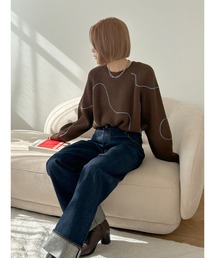 Ungrid - アングリッド　ニットルーズパーカー　ブラウン SALE70%OFF】Ungrid アングリッド ルーズシルエットパーカー