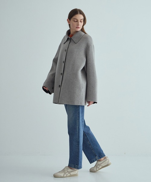 ジャケット・アウター WOOL CASHMERE SHORT COAT THE TOKYO（ザトウキョウ）の「【THE TOKYO/ザトウキョウ】CASHMERE