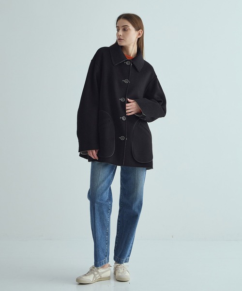 THE TOKYO/ザトウキョウ】CASHMERE REVERSIBLE SHORT COAT
