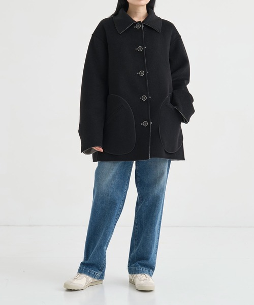 THE TOKYO/ザトウキョウ】CASHMERE REVERSIBLE SHORT COAT/カシミヤ