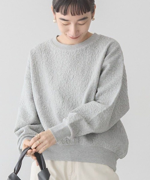 AMERICAN HOLIC(アメリカンホリック)の「フクレジャガードプルオーバー(スウェット・レディース・ブラック/グレー系その他/サックスブルー/オフホワイト・M/L)」の5枚目の写真
