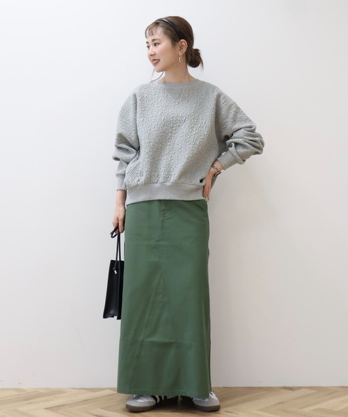 AMERICAN HOLIC(アメリカンホリック)の「フクレジャガードプルオーバー(スウェット・レディース・ブラック/グレー系その他/サックスブルー/オフホワイト・M/L)」の14枚目の写真