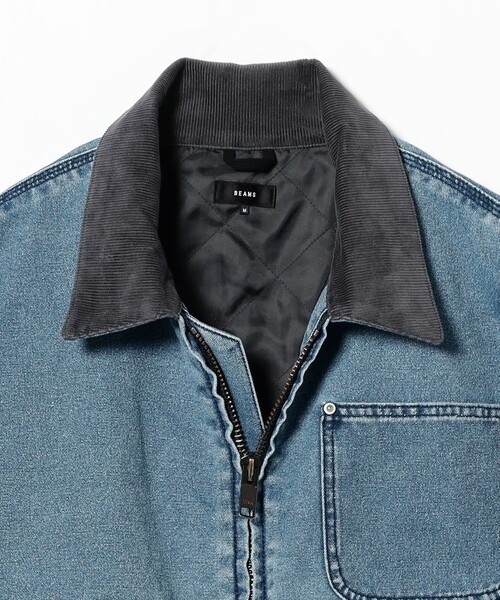 BEAMS（ビームス）の「フェードダック ショートブルゾン（ブルゾン・メンズ・ブラック系その他4/インディゴブルー・S/M/L/XL）」の19枚目の写真