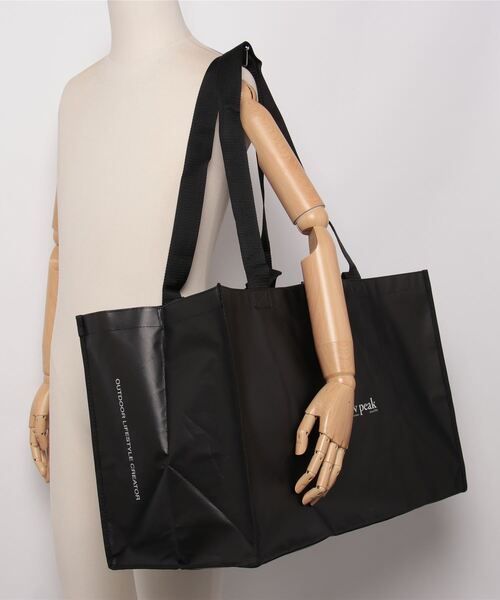 Snow Peak（スノーピーク）の「snow peak /SHOPPER BAG（トートバッグ・メンズ・ブラック/ホワイト・ONESIZE）」の10枚目の写真