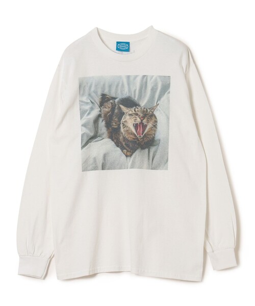 mmts(マミタス)の「【COLLABORATION】清水奈緒 / デコアクビ ロングTシャツ(Tシャツ/カットソー・レディース・ブラック/ホワイト・XL/M/L)」の8枚目の写真