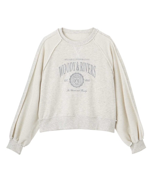 GeeRA（ジーラ）の「春にぴったり♪リメイク風刺しゅうロゴ裏毛スウェット（スウェット・レディース・ピンク/チャコール/オートミール・LARGE/X-LARGE/MEDIUM）」の20枚目の写真