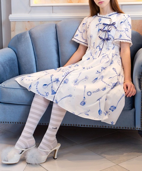 MILKトワル・ド・ジュイドレス ワンピース MILK ワンピース トワル・ド・ジュイ ドレス : ZOZOTOWN Yahoo