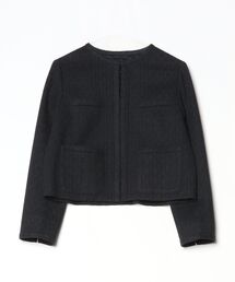 K.T KIYOKO TAKASE（キヨコタカセ）の「【セットアップ対応】ダミエ ラッセルツイード ジャケット（ノーカラージャケット）」