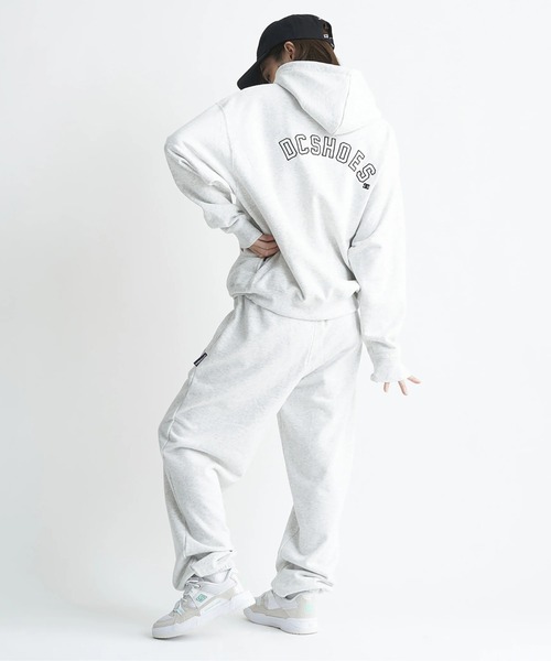 DC SHOES(ディーシーシューズ)の「24 WS FLEECE PANT/DCフリーススウェットパンツ(スウェットパンツ・レディース・グレー/ブラック/キナリ・SMALL)」の6枚目の写真