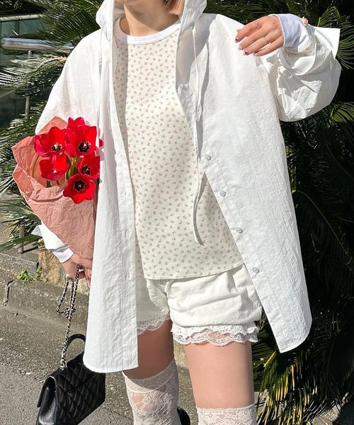 Alley Tokyo（アリートーキョー）の「花柄ワッフルロンT（Tシャツ/カットソー・レディース・イエロー/ブルー/ピンク・FREE）」の22枚目の写真