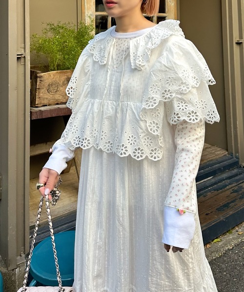 Alley Tokyo（アリートーキョー）の「花柄ワッフルロンT（Tシャツ/カットソー・レディース・イエロー/ブルー/ピンク・FREE）」の4枚目の写真