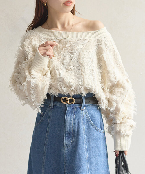CAPRICIEUX LE'MAGE｜【人気アイテム再入荷】フリンジボート
