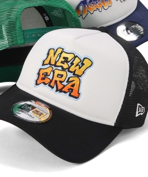 NEW ERA（ニューエラ）の「ニューエラ メッシュキャップ 9FORTYA-Frame グラフィティ（キャップ・メンズ・グリーン/ホワイト系その他/ブラック/ホワイト・FREE）」の3枚目の写真