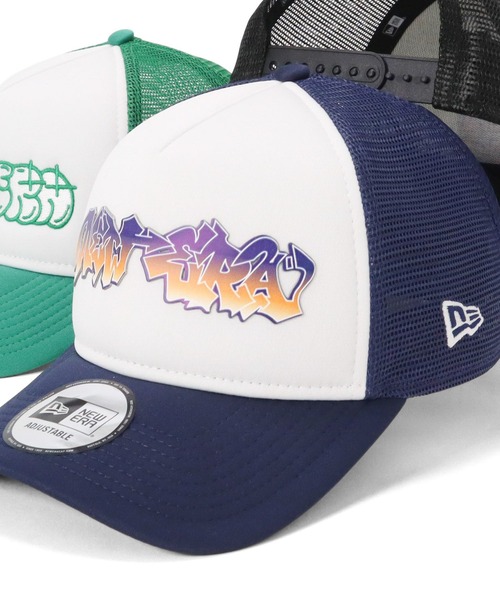 NEW ERA（ニューエラ）の「ニューエラ メッシュキャップ 9FORTYA-Frame グラフィティ（キャップ・メンズ・グリーン/ホワイト系その他/ブラック/ホワイト・FREE）」の2枚目の写真