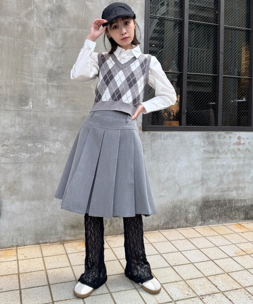 セール】アーガイルニットベスト（ベスト）｜SOLLON.（ソルロン）の