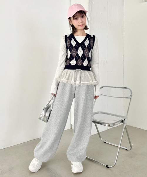 セール】アーガイルニットベスト（ベスト）｜SOLLON.（ソルロン）の