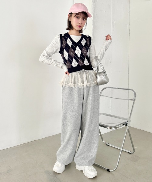 セール】アーガイルニットベスト（ベスト）｜SOLLON.（ソルロン）の