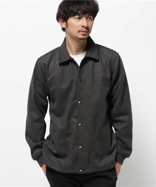 SEVENDAYS=SUNDAY（セブンデイズサンデイ）の「ポリメルトン　コーチジャケット（テーラードジャケット・メンズ・グレー/ネイビー/カーキ・SMALL/LARGE/MEDIUM）」の2枚目の写真