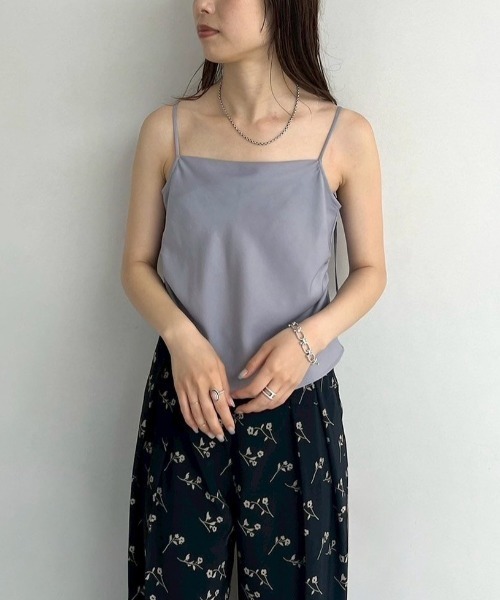 セール】anuke Satin Gather Camisole サテンギャザー