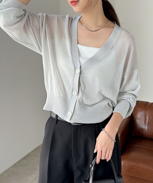 【美品】ロンハーマン　リネン　シアーカーディガン　ドロップショルダー　ショート丈 6002203_020.jpg?fitin=720:720