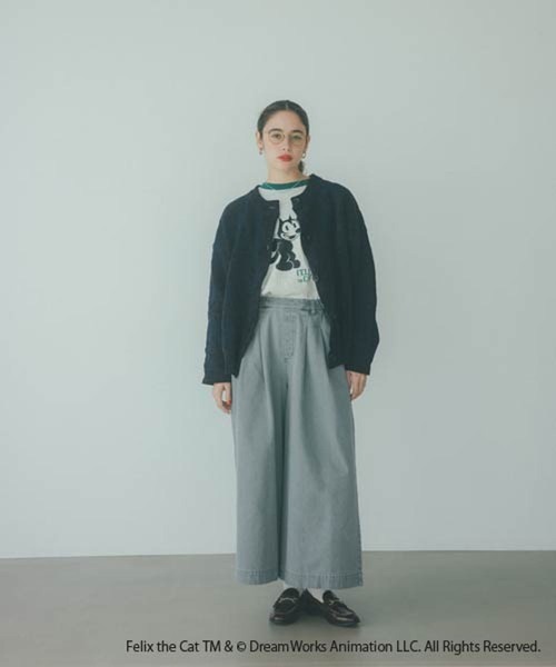 studio CLIP(スタディオクリップ)の「FELIXロングスリーブTシャツ(Tシャツ/カットソー・レディース・ライトグレー/スモーク/オフホワイト・FREE)」の5枚目の写真