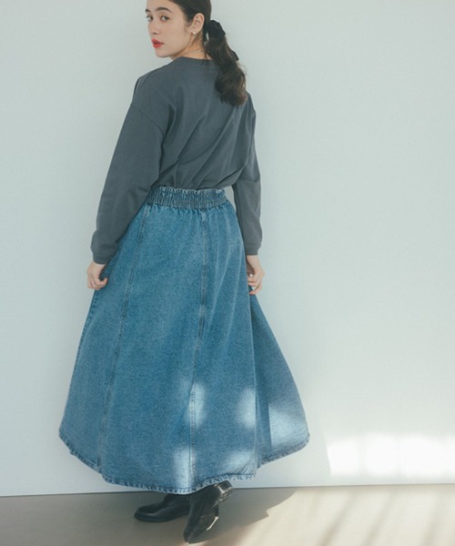 studio CLIP(スタディオクリップ)の「FELIXロングスリーブTシャツ(Tシャツ/カットソー・レディース・ライトグレー/スモーク/オフホワイト・FREE)」の7枚目の写真